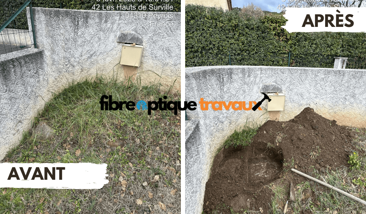 Réparation de gaine bouché fibre